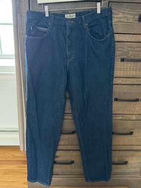 L.L. Bean Men's Navy Relaxed Fit Jeans